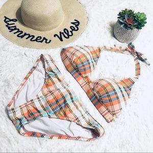 Victoria’s Secret Plaid Halter Bikini